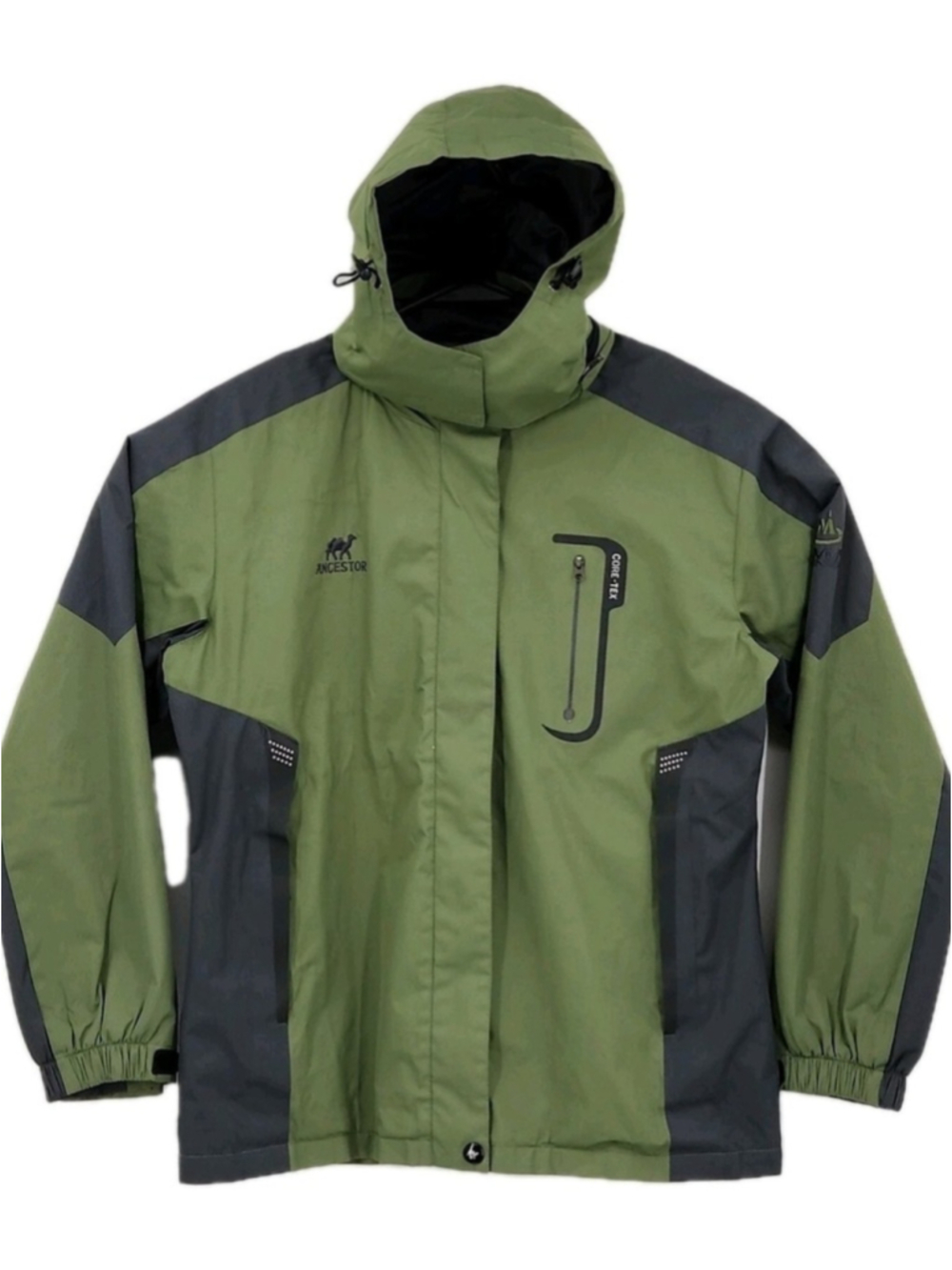 Gorp Core Camel Waterproof Softshell Jacket Mens M Hooded Outdoor